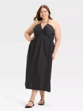 Universal Thread Black Halter Dress